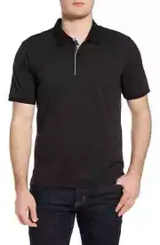 Robert Graham L6218 Mens Black Champion Polo Size 3XL