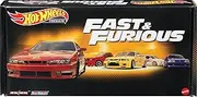 Hot Wheels Fast & Furious - Premium Bundle 1:64 Scale Die-Cast Vehicles from The First Film for Fans and Collectors of All Ages HKF08