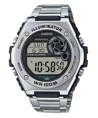 在飛比找Yahoo!奇摩拍賣優惠-【金台鐘錶】CASIO卡西歐 10年電力 不鏽鋼帶 運動錶 