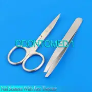 Nail Scissors With Free Tweezer Stainless Steel