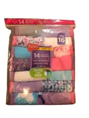 New Hanes 14 Pack Girls Tagless Bikinis Breathable Cotton Multi Color Size 16