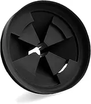 3.25" Garbage Disposal Splash Guard,Antimicrobial Sink Baffle QCB-AM Replacement for InSinkErator disposals,Removable Quiet Collar Drain Plugs, Black