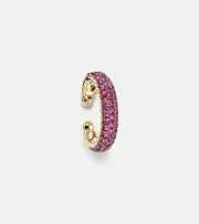[Shay Jewelry] Shay Jewelry Jumbo 18kt gold ear cuff with rubies One Size gold