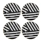 4pc Mikasa Luxe Deco Kitchen China Side Plate Tableware Dining Set, 21cm