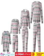 Kids Adult Family Matching Christmas Pajamas Sleepwear Nightwear Pyjamas