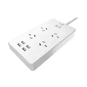 AeroCool Power board with 4 AC Outlet and 4 USB Charging Ports Power strip