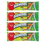 931515 4 X 85G PACKET AIRHEADS EXTREMES RAINBOW BERRY STRIPS SOUR CANDY
