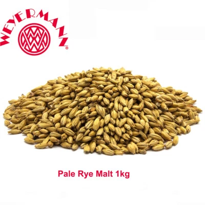Weyermann Pale Rye Malt 1kg Home Brew Beer Ale Lager Grain Whiskey Make