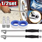1/2X Dual Head Air Chuck 1/4 "FNPT Straight Foot Lock Truck Tire Inflation Chuck
