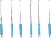 Yeesabella 6Pcs Stainless Steel Quick Fishing Hook Remover, Descending Device Detacher Tool, Fishing Disgorger, Fly Fishing Hook Extractor Accessories