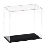 Acrylic Clear Display Case Box Dustproof Protection Showcase 30x10x30cm