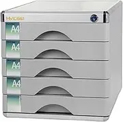 Xgdsnly File Cabinet for Document Organization with Lockable Drawer for Office Use, with 5 Drawers, as described