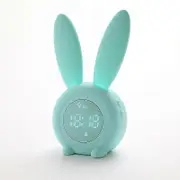 Alarm Clock with Night Light Touch Control Function Rechargeable Green