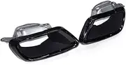 2Pcs/lot Car Exhaust Trim Compatible For BMW G05 X5 G06 X6 G07 X7 2019-2024 Muffler Tip TailPipe Repalcement Nozzle(Black A)