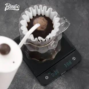 BINCOO 手沖咖啡電子秤 家用意式咖啡稱 克重專用計時秤 精準廚房防水