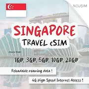 NeuSIM Singapore eSIM 1-20GB Data | Same Day DELIVERY! (3GB for 30 Days)