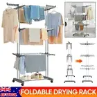 3 Layer Foldable Clothes Airer Folding Hanger Drying Rack Multi-Functional Stand