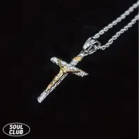 在飛比找蝦皮購物優惠-<SOUL CLUB> 十字架耶穌項鍊 金色 銀色