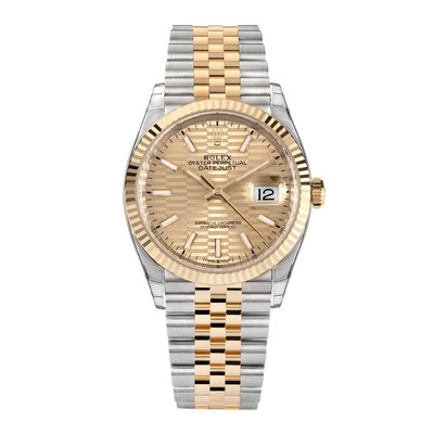 Rolex Datejust 36 Watch 36MM Gold Index Hour Markers Dial Yellow Gold