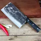 Hand Forging Traditional Chinese Cleaver Knife Full Tang Wood handle 8 Inches XL