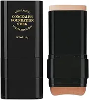 Foundation Stick Full Coverage | 15g Portable Contour Foundation 15g,Moisturizing Concealer Cream for Women Men, Double-Head Facial Primer