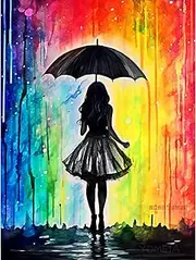 Diamond Painting Kits for Adults, Girls 5D DIY Diamond Art Kits Full Drill Diamond Dots for Gift Wall Decor and Relaxation Gem Arts 12x16 inch