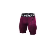 Men'S Compression Shorts Sport Active Base Layer Shorts - Red