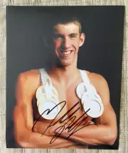 Michael Phelps Hand Signed 8 X 10 Photo With COA
