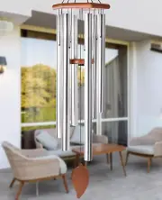 Sympathy Wind Chimes for outside Deep Tone, Memorial Loss of a Loved, Large Wind