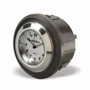 Marlin's Motorcycle Brsh Aluminum Clock for Harley Davidson Electra & Road Glide