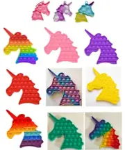 Push Pop for it Bubble Fidget Toy Sensory Stress Relief Special Needs Unicorn