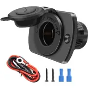 12V Car Cigarette Lighter Socket Auto Tractor Power Outlet Socket Receptacle