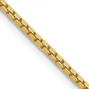 14K Yellow Gold 28 Inch 1.5mm Box With Lobster Clasp Chain