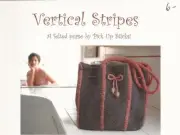 Vertical Stripes Felted Purse - Pick Up Sticks Pattern -Adv Beginner- Gorgeous!