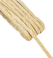 FINGERINSPIRE 52.49 Yards Jute Straw Ribbon for Hat Making 0.45inch Wide Millinery Hat Straw Braid Ribbon Jute Straw Craft Ribbon Sandy Brown Color Natural Jute Straw Hat Making DIY Craft Accessories