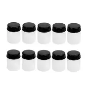 10x Airbrush Bottles Sample Bottles Jars Empty Dispenser Paint Empty Bottle