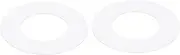 uxcell Metal Goof Trim Ring, 2 Pcs 2.6" OD 1.38" ID Circular Ceiling Light Trims Ring Recessed Light Cover Ring for Recessed Can Downlight, White