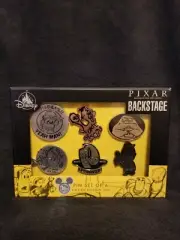 D23 EXPO 2019 Pixar Backstage 6 Pin Set LE 300 Disney Store Under the Lamp Art
