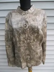 NWT Chico's PYTHON PRINCESS MARCELA PATTERN Shimmer Lightweight JACKET 3 $129