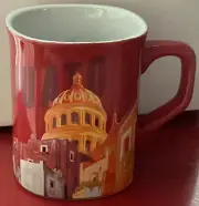 Nescafe Nestle Clásico Coffee Tea Red Mug Guanajuato Mexico Nearly Square Cup