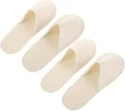 2Pairs Portable Unisex House Slippers Soft Non Slip Travel Footwear for Hotels Spas Guests Comfortable with Enhanced Safety