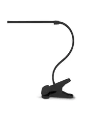 Izzy 1 Light LED Adjustable Clamp Lamp in Black