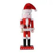 Merry Christmas Decorations Santa Nutcracker Figurine Wooden Soldier Puppet Toy