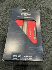Crucial Ballistix Gaming Memory DDR4-2666 32GB (BL2K16G26C16U4R) (RED)