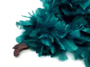 2 Yards - Peacock Green Turkey Flat Heavyweight Feather Boa,150 gram Halloween