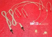 2 X Double earhook Headset Mic Headworn Microphone for Sennheiser Wireless