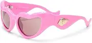 [Le Specs.] Le Specs Female Fast Love Powder Pink Cat-Eye Sunglasses