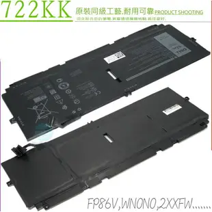 DELL XPS 13 9300 電池適用 戴爾 722KK FP86V,WN0N0,2XXFW,XPS 13-9300 I5 FHD,XPS 13 9300 2020,XPS13 9310,P117G001,13-9310