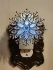 Bath & body works blue gem Snowflake wallflower plug light up scent control nwt