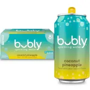 Sparkling Water, Coconut Pineapple, Zero Sugar & Zero Calories, Seltzer Water, 1